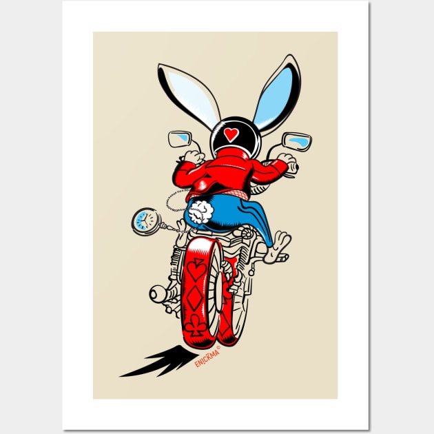 Driving Rabbit Wall Art by Enickma